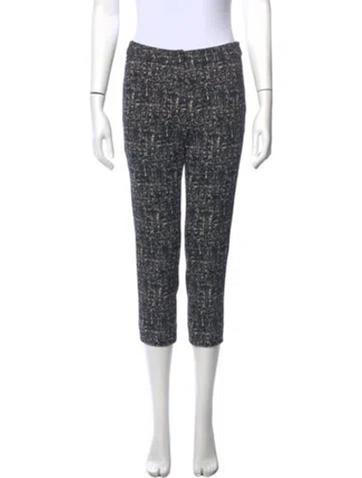 Pre-owned Burberry Wool Skinny Leg Pants In Black