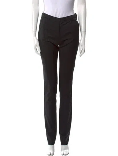 Pre-owned Burberry Wool Skinny Leg Pants W/ Tags In Black