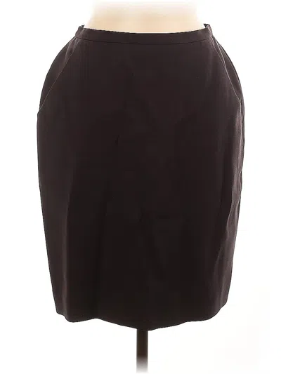 Pre-owned Burberry Wool Skirt In Brown