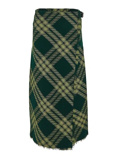Burberry Smart Skirt In Green