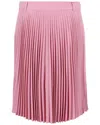Burberry Pleated Panelled Midi Skort Woman Midi Skirt Pink Size 8 Virgin Wool In Pink