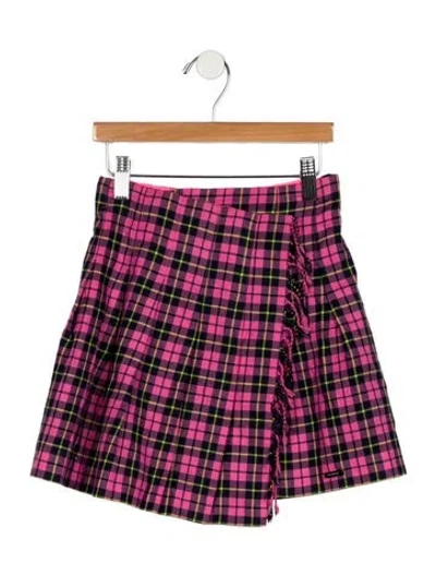 Pre-owned Burberry Babies' Wool Skirt In Pink
