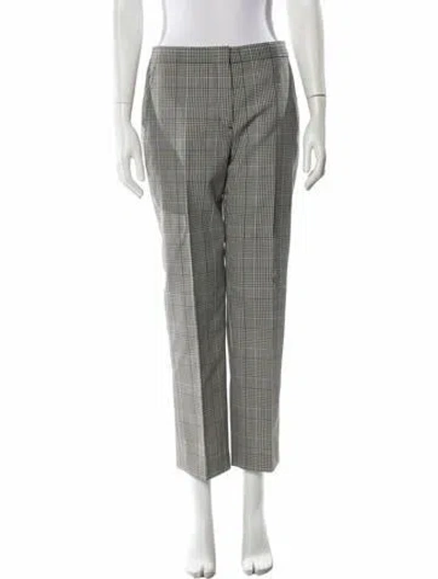 Pre-owned Burberry Wool Straight Leg Pants In Black