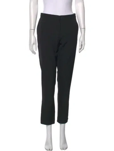 Pre-owned Burberry Wool Straight Leg Pants In Black