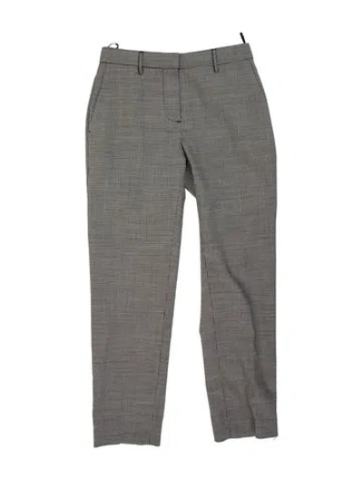 Pre-owned Burberry Wool Straight Leg Pants W/ Tags In Black
