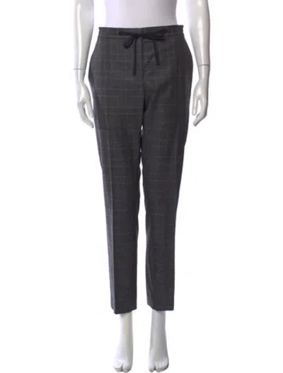 Pre-owned Burberry Wool Straight Leg Pants W/ Tags In Gray