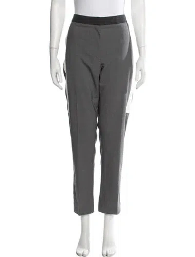 Pre-owned Burberry Wool Straight Leg Pants W/ Tags In Gray