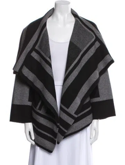 Pre-owned Burberry Wool Striped Jacket In Multi