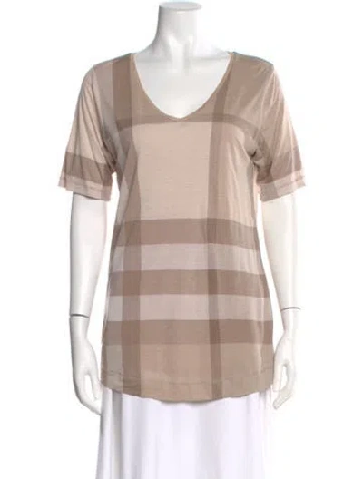 Pre-owned Burberry Wool Striped Sweater In Neutral