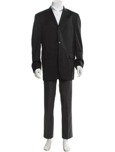 Pre-owned Burberry Wool Suit In Black