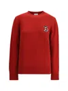 Burberry B Snake Wool Cashmere Sweater In Red