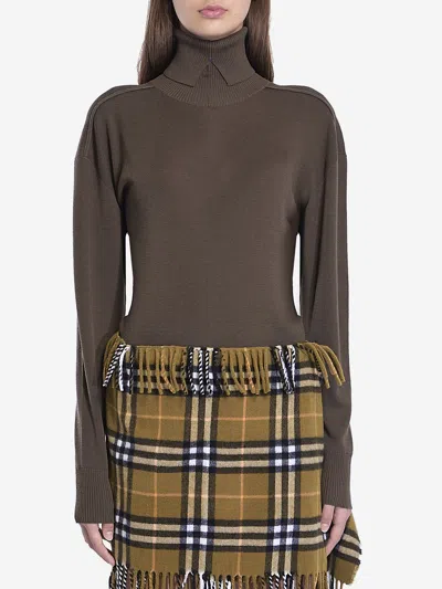 Burberry Wool Sweater In Brown
