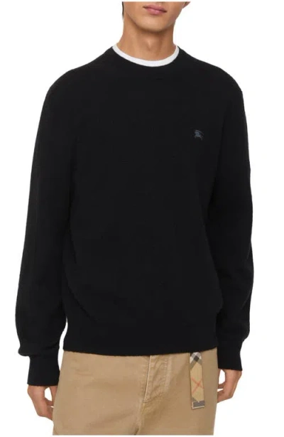 Burberry Wool Sweater In Black