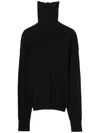Burberry Wool Turtleneck Sweater In Black