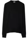 Burberry Ekd Motif Cashmere Sweater In Black