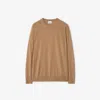 Burberry Wool Sweater In Camel