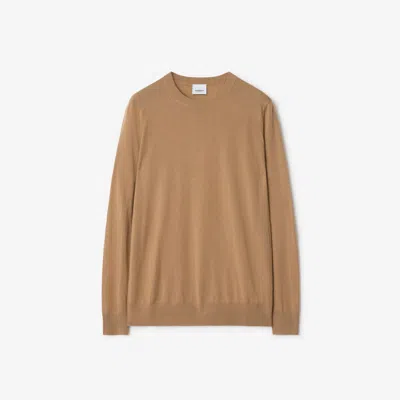 Burberry Wool Sweater In Camel