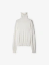 Burberry Wool Rollneck Sweater In Chalk