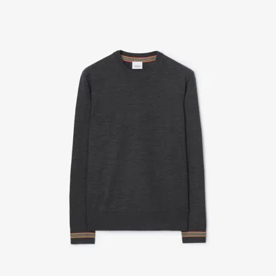 Burberry Wool Sweater In Gray