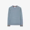 Burberry Wool Sweater In Blue