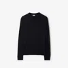 Burberry Wool Sweater In Navy