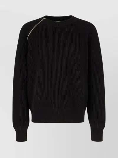 Burberry Wool Sweater Zipper Asymmetric