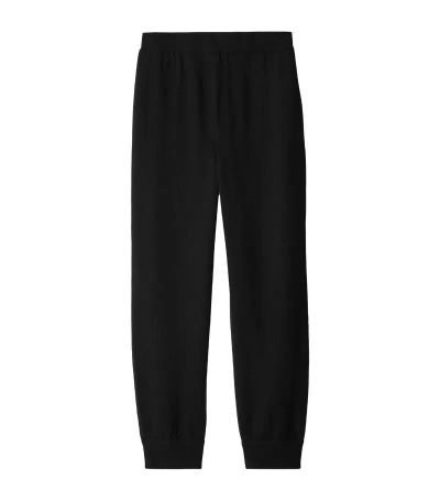 Burberry Wool Sweatpants In Black