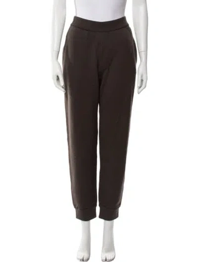 Pre-owned Burberry Wool Sweatpants In Brown