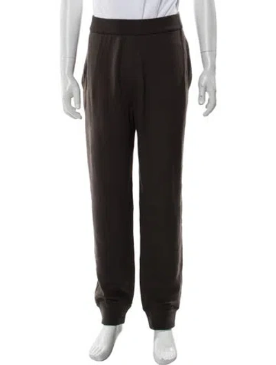 Pre-owned Burberry Wool Sweatpants W/ Tags In Brown