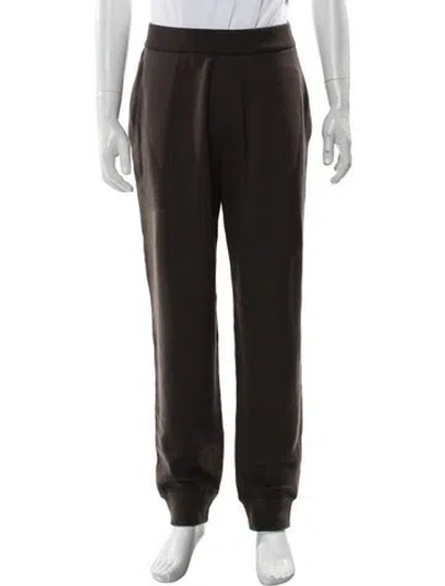 Pre-owned Burberry Wool Sweatpants W/ Tags In Brown
