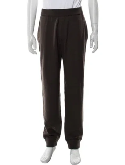 Pre-owned Burberry Wool Sweatpants W/ Tags In Brown