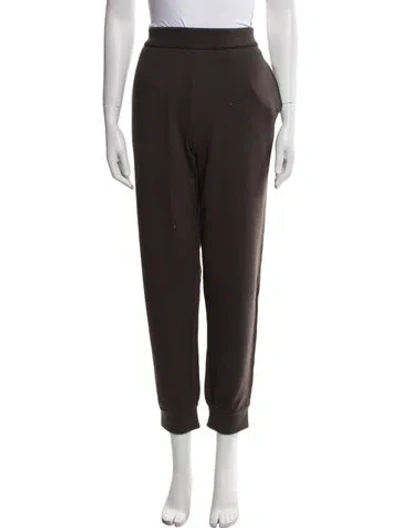 Pre-owned Burberry Wool Sweatpants W/ Tags In Brown