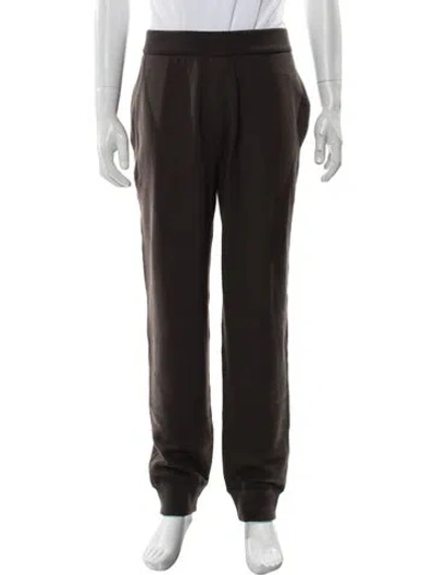 Pre-owned Burberry Wool Sweatpants W/ Tags In Brown
