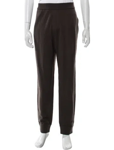Pre-owned Burberry Wool Sweatpants W/ Tags In Brown