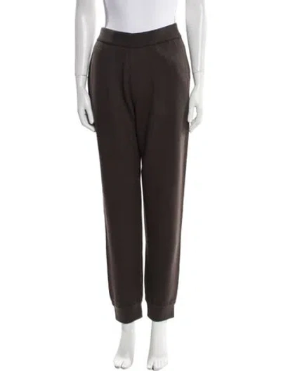 Pre-owned Burberry Wool Sweatpants W/ Tags In Brown