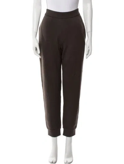 Pre-owned Burberry Wool Sweatpants W/ Tags In Brown