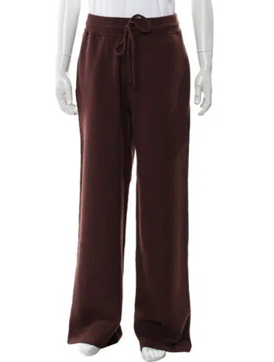 Pre-owned Burberry Wool Sweatpants W/ Tags In Brown
