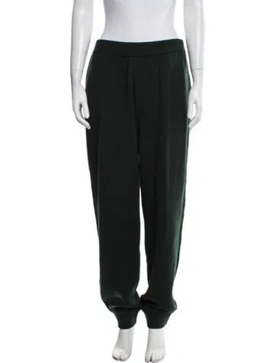 Pre-owned Burberry Wool Sweatpants W/ Tags In Green