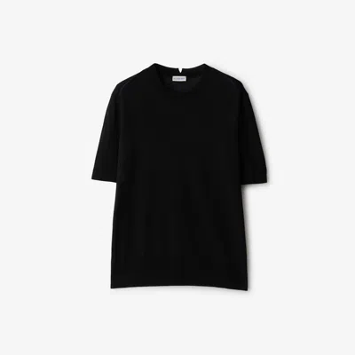 Burberry Wool T-shirt In Black