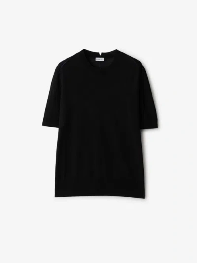 Burberry Wool T-shirt In Black