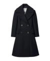 Burberry Wool Tailored Coat In Black