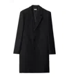 Burberry Wool Single-breasted Tailored Coat In Black