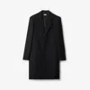 Burberry Wool Single-breasted Tailored Coat In Black