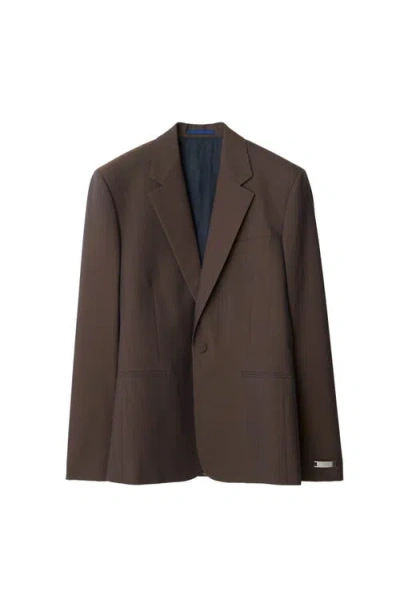 Burberry Single-breasted Wool Blazer In Barrel