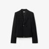 Burberry Wool Tailored Jacket In Black