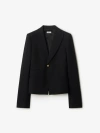 Burberry Wool Single-breasted Blazer In Black