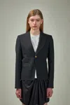 Burberry Wool Tailored Jacket In Black
