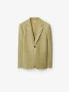 Burberry Wool Blazer In Hunter