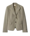 Burberry Wool Tailored Jacket In Neutral