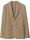 Burberry Wool Tailored Jacket In Neutrals